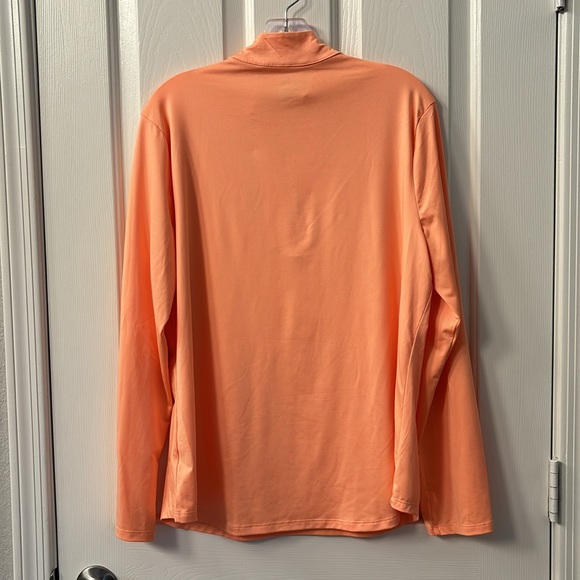 Emerald 18 Light Orange 1-2 Zip Pullover Top Size Large - Picture 6 of 10